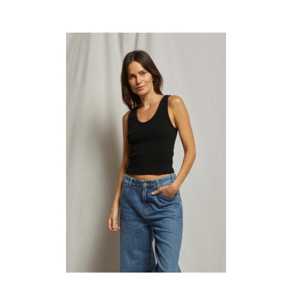 perfectwhitetee Black Tank Top